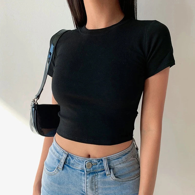 Kurzarm T-Shirt Frauen Solide  – Summer Zara Bewertung und Preis